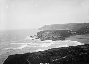 Images Dated 8th February 2018: Gunwalloe Church Cove, Cornwall. Date unknown but probably early 1900s