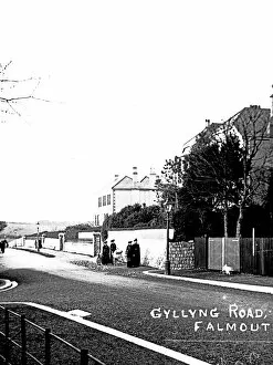 Images Dated 30th January 2016: Gyllyng Road, Falmouth Cornwall. Early 1900s