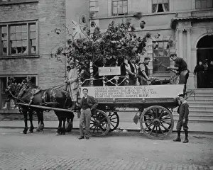 Celebration Prints: H. T. P. & Company Ltd.s jubilee float advertising The Village Smithy by Geo