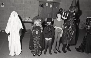 Images Dated 26th January 2018: Halloween fancy dress competition, Lostwithiel, Cornwall. October 1984