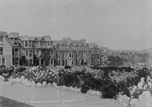 Newquay Collection: Harbour Crescent (The Crescent), Newquay, Cornwall. Early 1900s