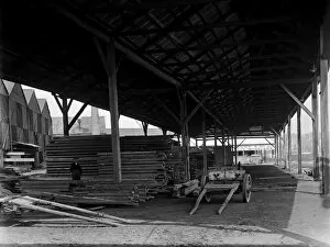 Images Dated 26th February 2018: Harveys timber store, Truro, Cornwall. 1923