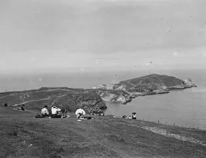 Images Dated 22nd August 2019: Headland and lifeboat station, Newquay, Cornwall. Early 1900s