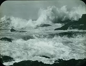 Isles of Scilly Collection: Hell Bay, Bryher in a storm, Isles of Scilly, Cornwall. Around 1925