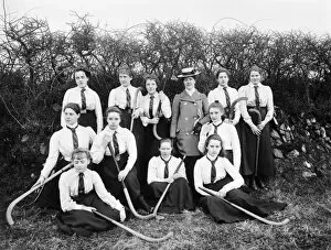 Images Dated 12th July 2016: Hockey team, Cornwall. Around 1900