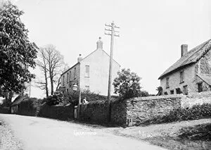 Grampound Collection: Houses in Grampound, Cornwall. Early 1900s