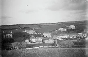 St Just in Penwith Collection: Houses in Tregaseal (Tregeseal), St Just in Penwith, Cornwall. Early 1900s