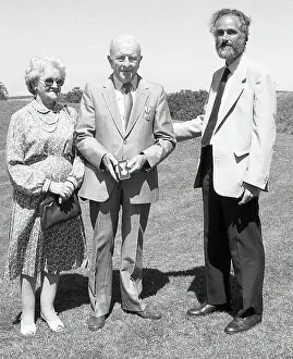 Imperial Service Medal presentation to Bruce Netherton at Restormel Castle, Lanlivery Parish, Cornwall. June 1989