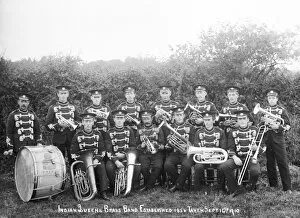 St Columb Major Collection: Indian Queens Brass Band, St Columb Major, Cornwall. 1910