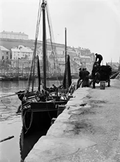 Mevagissey Collection: Inner harbour, Mevagissey, Cornwall. 1909