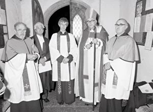 Images Dated 21st August 2017: Installation of Vicar of Lanlivery, Cornwall. 14th February 1989