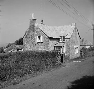 Images Dated 12th April 2018: Ivy Cottage, Trenale Lane, near Trevillet, Tintagel, Cornwall. 1966