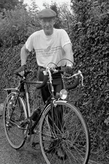 Images Dated 15th October 2018: John o Groats Cyclist, Lostwithiel, Cornwall. May 1991