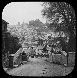 Images Dated 18th October 2018: Launceston from St Stephens Hill, Newport, Cornwall. Around 1893