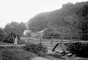 St Mawgan in Pydar Collection: Lawrys Mill, Carnanton Woods, St Mawgan in Pydar, Cornwall. Early 1900s