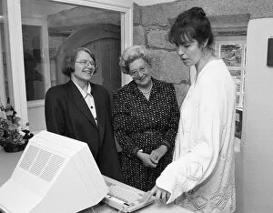 Lostwithiel Collection: Library Opening, Taprell House, North Street, Lostwithiel, Cornwall. April 1993