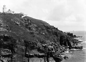 Images Dated 16th July 2018: Lizard lighthouse, Landewednack, Cornwall. 1894