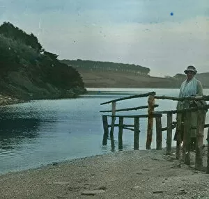 Helston Collection: Loe Pool, Helston, Cornwall. 1920s