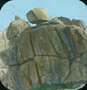 Images Dated 27th November 2018: Logan Rock, Treryn Dinas, near Treen, St Levan, Cornwall. 1894