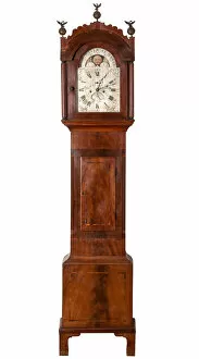 Social History Collection: Long Case Clock, St Erth, Cornwall, England