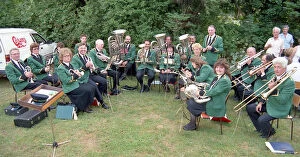 Images Dated 21st July 2018: Lostwithiel Town Band, Lostwithiel, Cornwall. July 1989