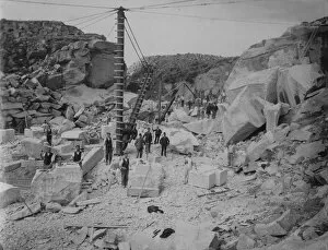 Quarrying Collection: Maen Quarry, Constantine, Cornwall. Around 1900