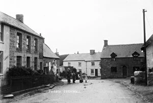 Images Dated 2nd July 2018: Main Street, Probus, Cornwall. Early 1900s