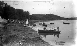 Images Dated 24th May 2016: Malpas Ferry, Cornwall. Early 1900s