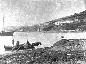 Images Dated 5th March 2019: Malpas Ferry at Tregothnan landing, St Michael Penkivel, Cornwall. Around 1887