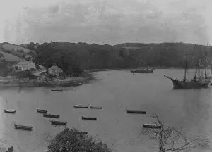Malpas Collection: Malpas Ferry, Tregothnan landing, St Michael Penkivel, Cornwall. Late 1800s