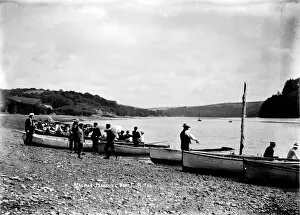 Images Dated 24th May 2016: Malpas landing, Cornwall. Early 1900s