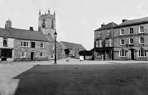 Images Dated 26th November 2018: Market Square, St Just in Penwith, Cornwall. Early 1900s