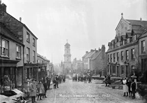 Images Dated 20th February 2017: Market Street, Penryn, Cornwall. Early 1900s