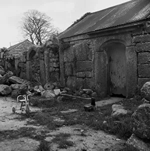 Images Dated 25th March 2019: Medieval Remains at Lower Greadow Farm, Luxulyan, Cornwall. 1972