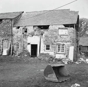 Middle Tremollett Farm. North Hill, Cornwall. 1974