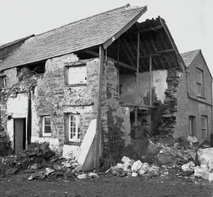 Middle Tremollett Farm. North Hill, Cornwall. 1974