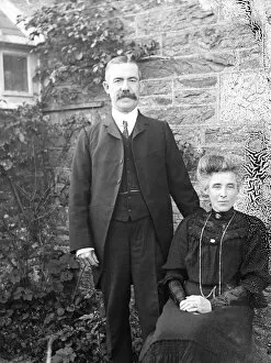 Images Dated 18th November 2019: Mr and Mrs Charles Webber, Newlyn East, Cornwall. August 1907