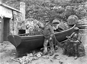 Images Dated 25th March 2019: Mullion Cove (Porth Mellin), Mullion, Cornwall. 13th June 1908