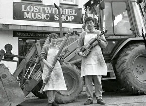 Lostwithiel Collection: Music Shop Noise, Queen Street, Lostwithiel, Cornwall. April 1992