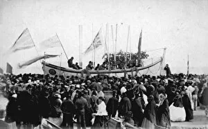 Images Dated 25th October 2018: Naming ceremony of Mullions first lifeboat, the Daniel J. Draper, Penzance, Cornwall