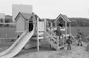 Images Dated 26th February 2018: New playground at Lostwithiel Community Centre, Lostwithiel, Cornwall. February 1989