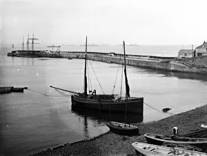 Newlyn Collection: Newlyn harbour, Cornwall. Around 1919