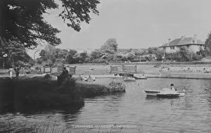Images Dated 22nd August 2019: Newquay boating lake, Trenance Gardens, Newquay, Cornwall. After 1939