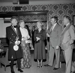 Newquay Old Cornwall Society / Federation of Old Cornwall Societies dinner, Newquay, Cornwall. 1978 or possibly 1977