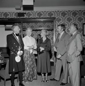 Newquay Old Cornwall Society / Federation of Old Cornwall Societies dinner, Newquay, Cornwall. 1978 or possibly 1977