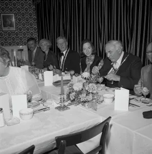 Newquay Old Cornwall Society / Federation of Old Cornwall Societies dinner, Newquay, Cornwall. 1978 or possibly 1977