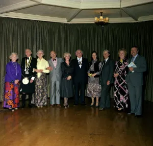 Newquay Old Cornwall Society / Federation of Old Cornwall Societies dinner, Newquay, Cornwall. 1978 or possibly 1977