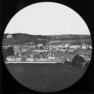 Images Dated 24th May 2018: North view over town and river, Wadebridge, Cornwall. Probably 1880s