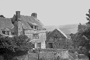 Images Dated 30th September 2019: Old house thought to be in, or near, East Looe, Cornwall. Around 1880s