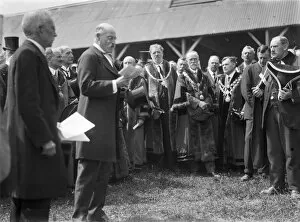 Agriculture Collection: Opening of agricultural show, Cornwall. Early 1920s